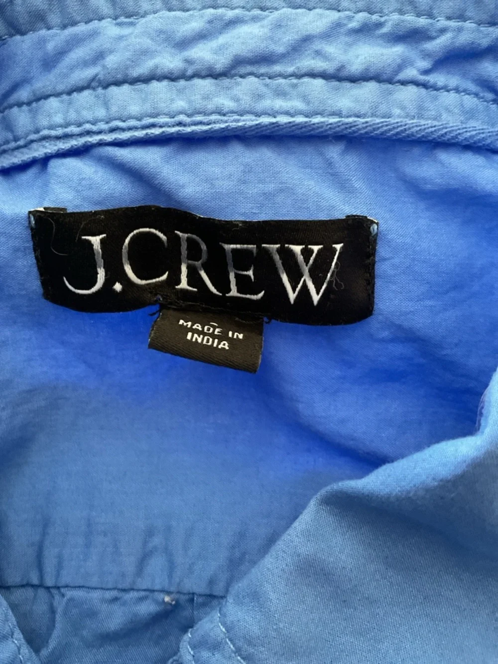 J.Crew Blue Ruffle Sleeve Button-Down Shirt – Size 6